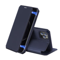 Thumbnail for SKIN-X Series Magnetic Flip Case Cover for iPhone 12 Pro Max - Black