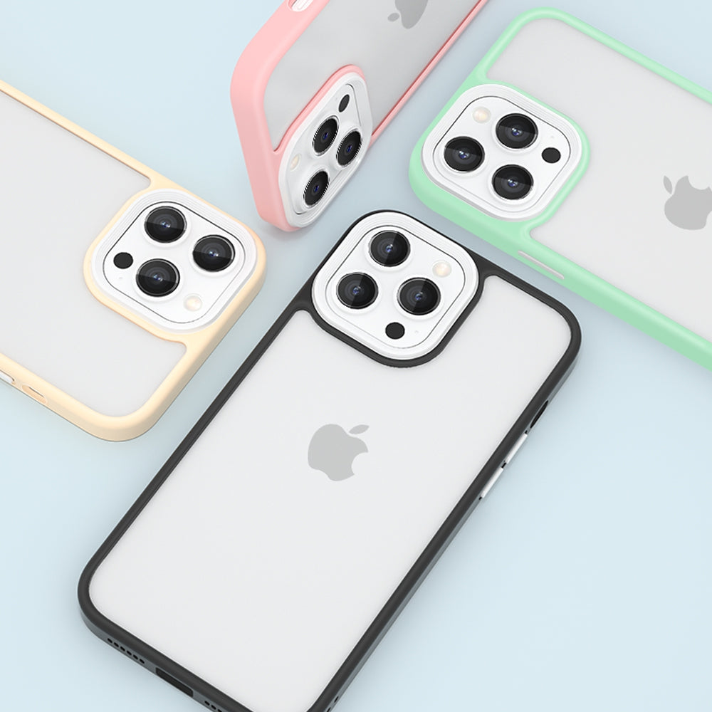 Candy Color Shockproof Hybrid Bumper Case Cover for iPhone 11 Pro Max - Black