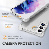 Thumbnail for Anti-Shock Space Protective Clear Case Cover for Samsung Galaxy S22 Plus - Transparent