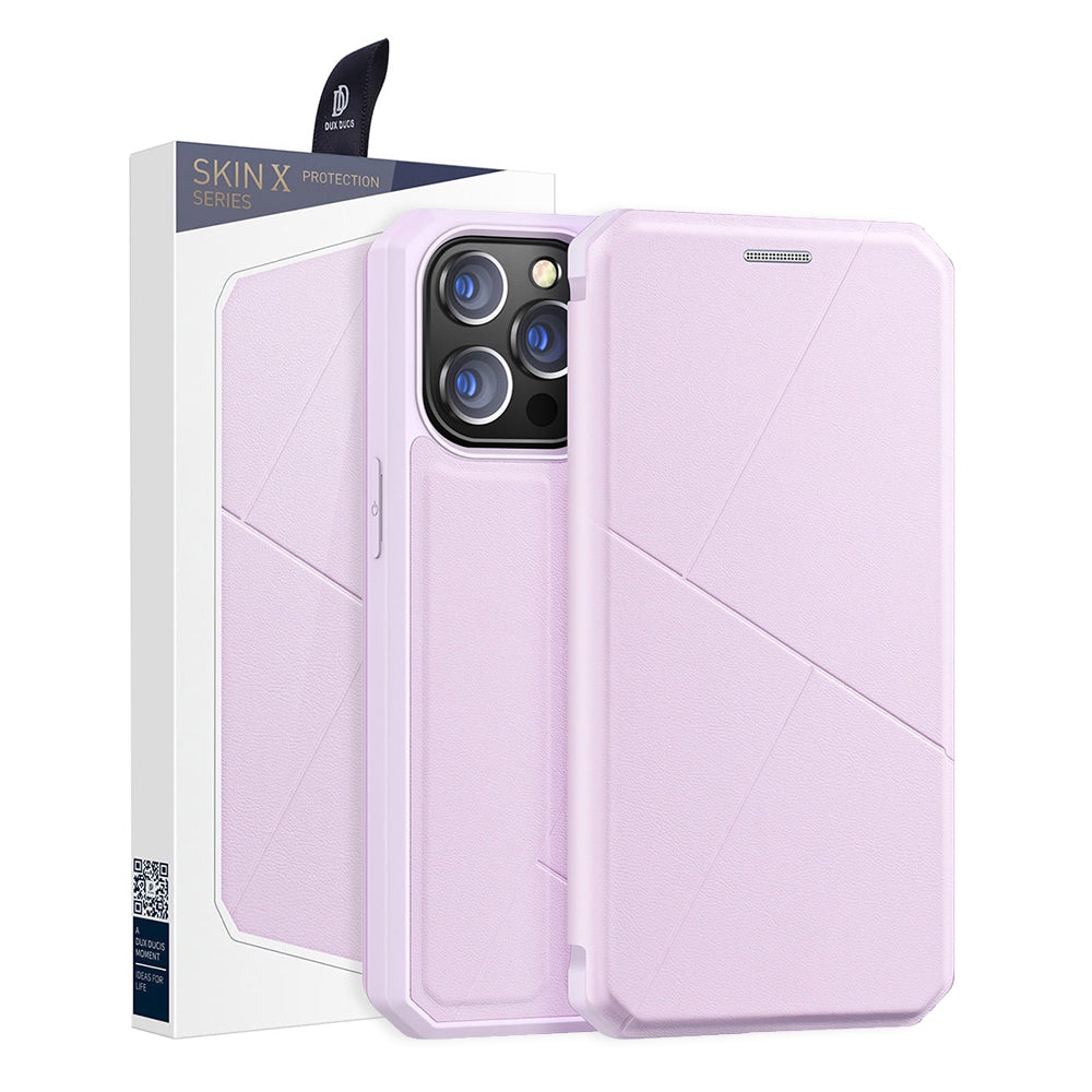 SKIN-X Series Magnetic Flip Case Cover for iPhone 13 Pro - Black