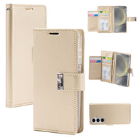 Thumbnail for Samsung Galaxy S24 Leather Wallet Flip Case Cover - Black