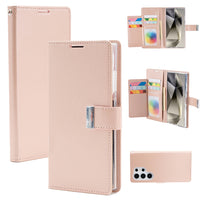 Thumbnail for Samsung Galaxy S25 Ultra Leather Wallet Flip Case Cover - Black