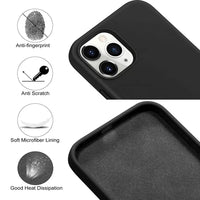 Thumbnail for Liquid Silicone Case Cover for iPhone 14 Pro Max - Black