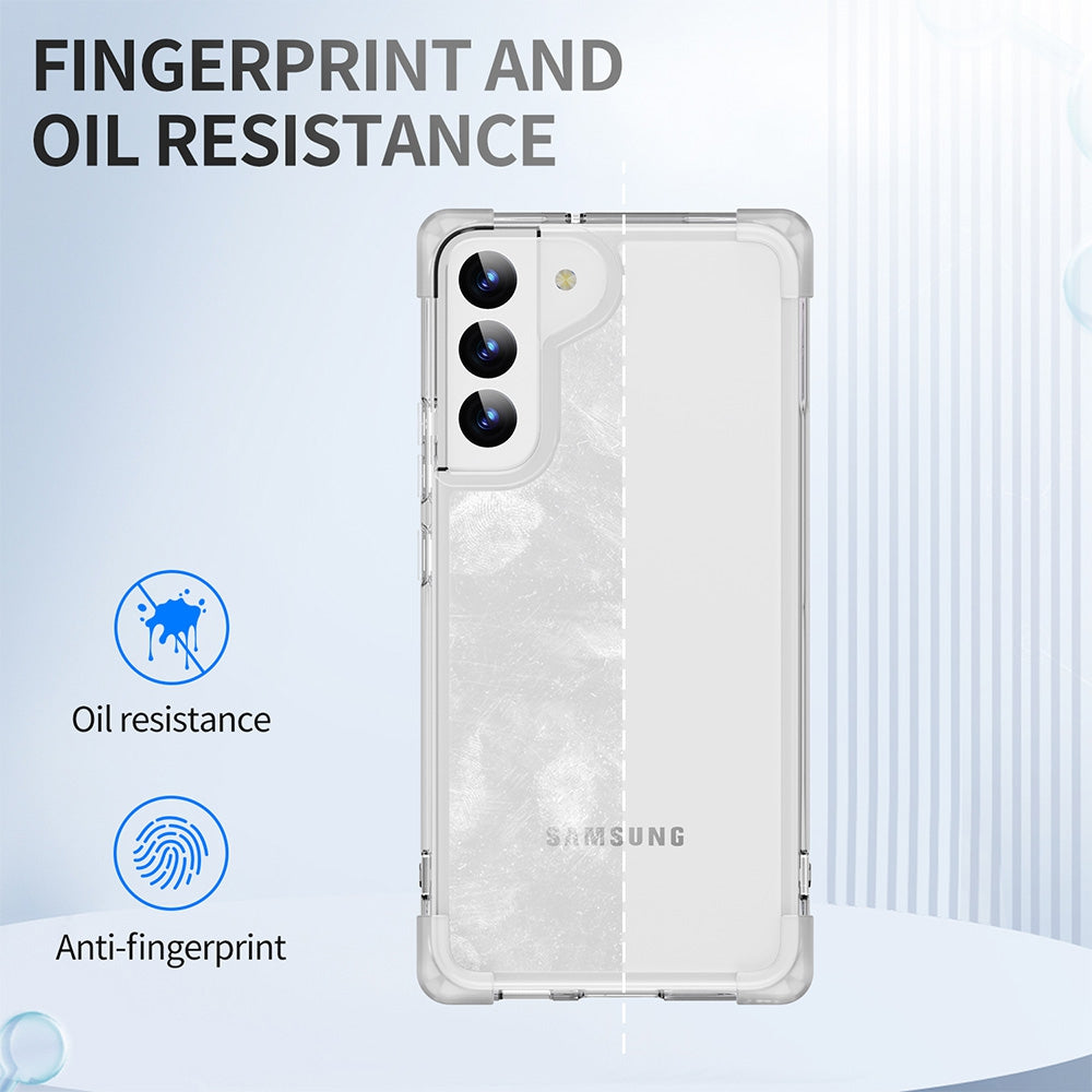 Anti-Shock Space Protective Clear Case Cover for Samsung Galaxy S22 - Transparent
