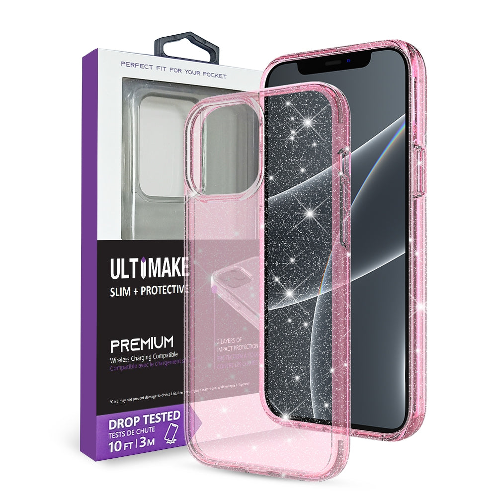 iPhone 13 Pro Clear Shockproof Case Cover - Black