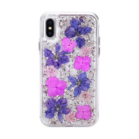 Thumbnail for Dried Flower Bling Gold Foil Clear Case Cover for iPhone X / XS - Gold