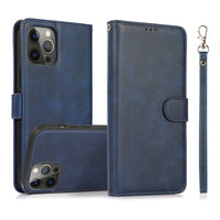 Thumbnail for iPhone 12 Leather Wallet Flip MagSafe Case Cover - Black