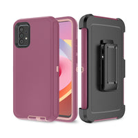 Thumbnail for Samsung Galaxy A72 Heavy-Duty Armor Case Cover - Black