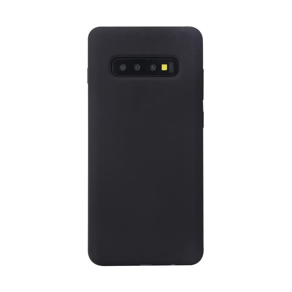 Liquid Silicone Case Cover for Samsung Galaxy S10-Lavender - Grey
