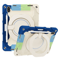 Thumbnail for Compatible With iPad (2022) Heavy Duty Shockproof Case Cover - Blue