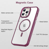 Thumbnail for iphone-15-plus-clear-shockproof-magsafe-case-cover-black-24114 Black