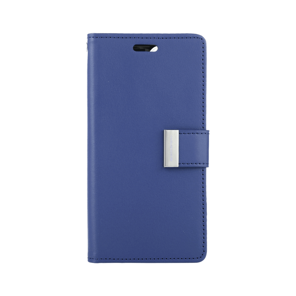 iPhone 14 Plus Compatible Case Cover Rich Diary for Stylish Protection - Navy