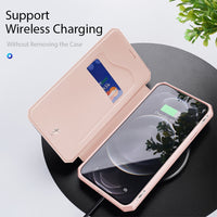 Thumbnail for SKIN-X Series Magnetic Flip Case Cover for iPhone 12 / 12 Pro - Black