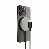 Thumbnail for Magnetic Wireless Charging Cable - 15W Fast Charging, Compatible with MagSafe Technology & Qi Wireless Charging for All Devices Enabled with Wireless Charging