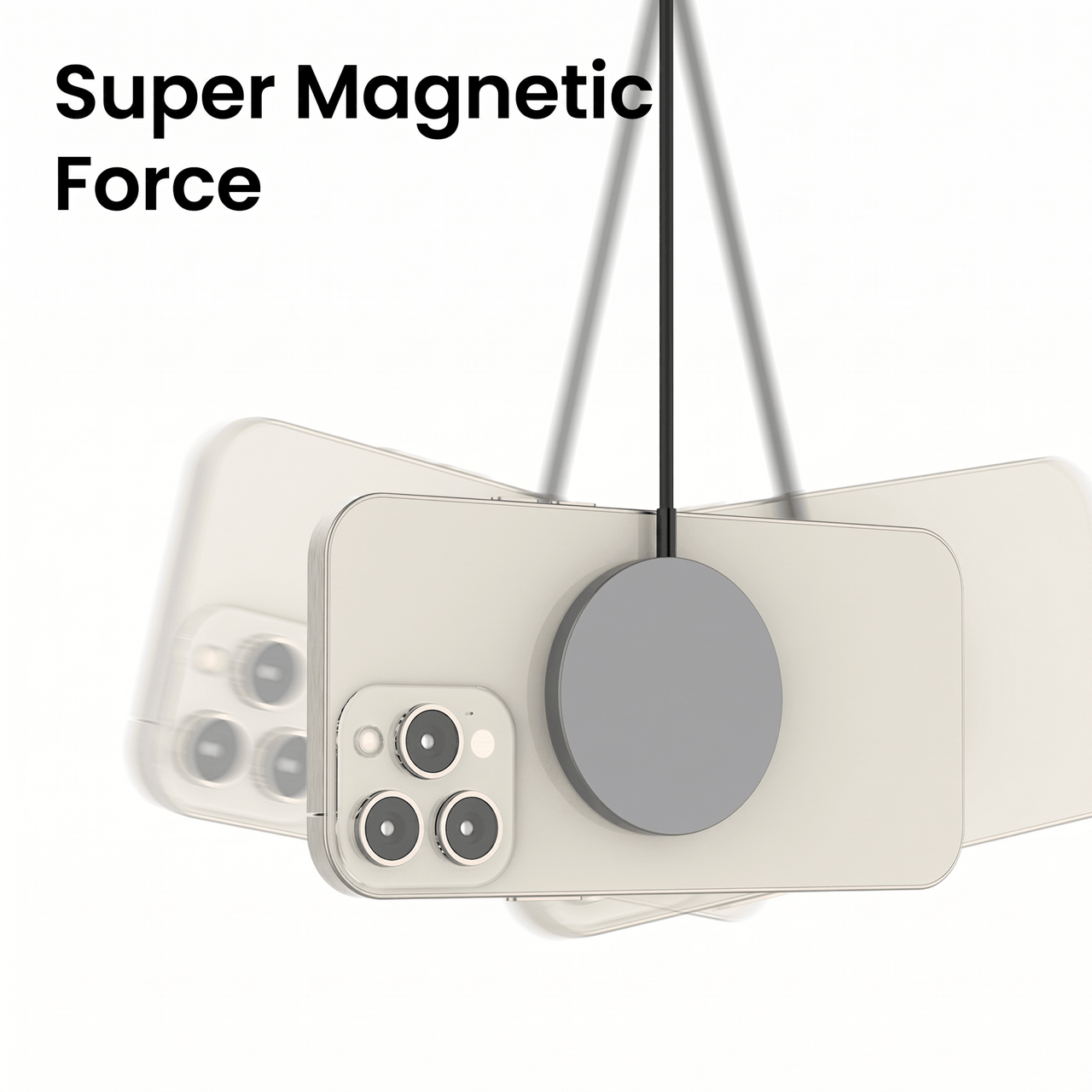 Magnetic Wireless Charging Cable - 15W Fast Charging, Compatible with MagSafe Technology & Qi Wireless Charging for All Devices Enabled with Wireless Charging