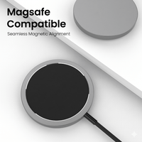 Thumbnail for Magnetic Wireless Charging Cable - 15W Fast Charging, Compatible with MagSafe Technology & Qi Wireless Charging for All Devices Enabled with Wireless Charging