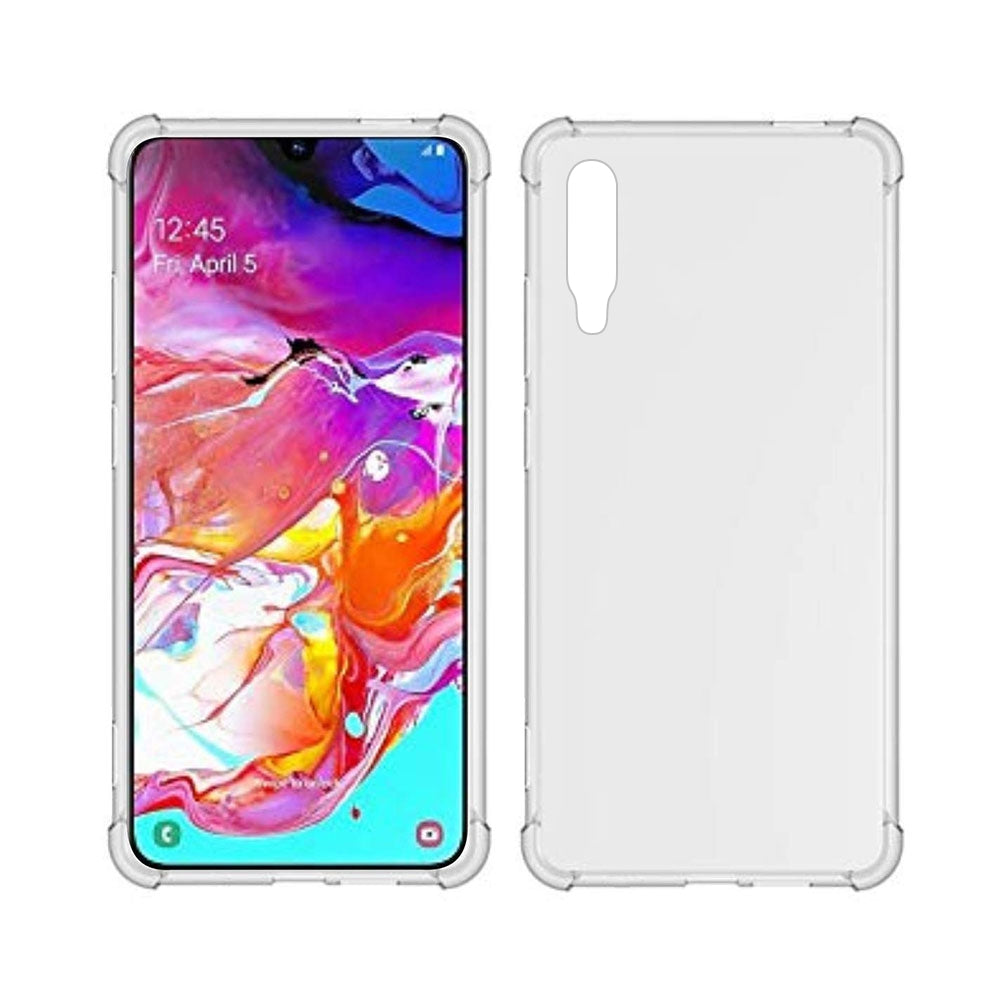 Samsung Galaxy A70 Clear Shockproof Case Cover - Clear