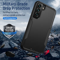 Thumbnail for Dual Layer Shockproof Case Cover for Samsung Galaxy S22 - Black