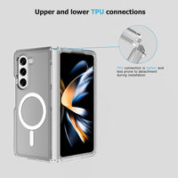 Thumbnail for Samsung Galaxy Z Fold7 Clear Shockproof MagSafe Case Cover - Clear