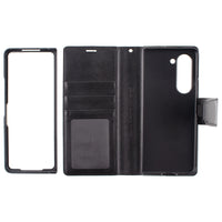 Thumbnail for Samsung Galaxy Z Fold7 Leather Wallet Flip Case Cover - Mint