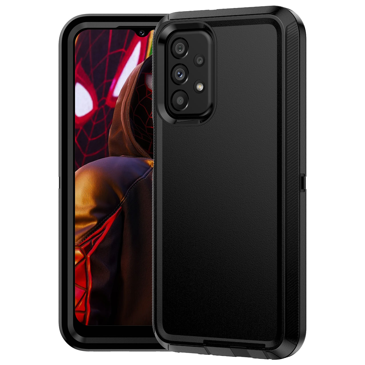 Samsung Galaxy A23 Heavy-Duty Armor Case Cover - Black
