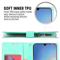Thumbnail for Samsung Galaxy A36 Leather Wallet Flip Case Cover - Black