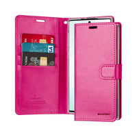 Thumbnail for Samsung Galaxy Note 10 Leather Wallet Flip Case Cover - Black