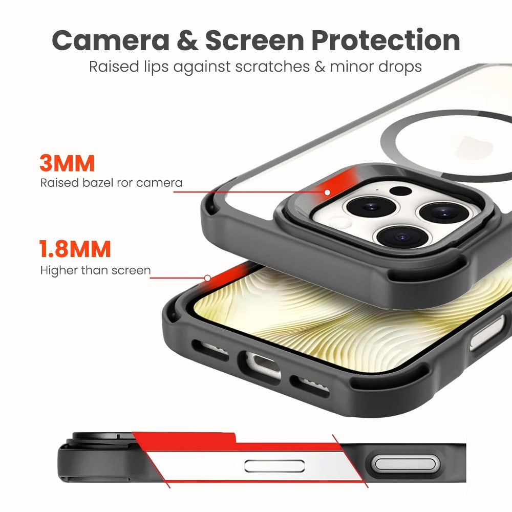 iPhone 16 Pro Max Protective MagSafe Case Cover - Black