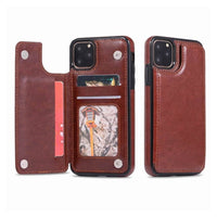 Thumbnail for Back Flip Leather Wallet Cover Case for iPhone 11 Pro Max -Rose - Gold
