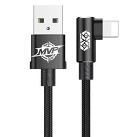 Thumbnail for MVP Elbow Type Cable USB For IP 2A 1M - Black