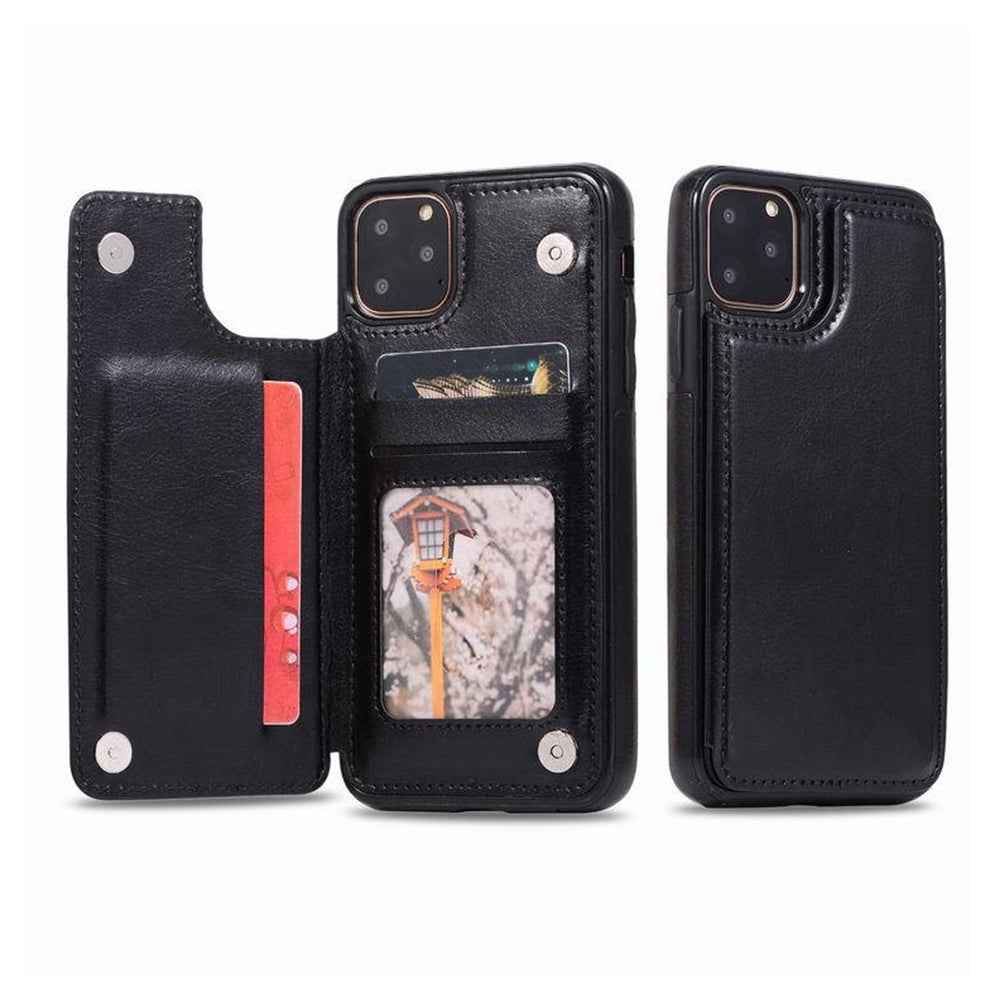 iPhone 11 Pro Max Leather Wallet Flip Case Cover - Rose Gold