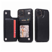 Thumbnail for iPhone 11 Pro Max Leather Wallet Flip Case Cover - Rose Gold