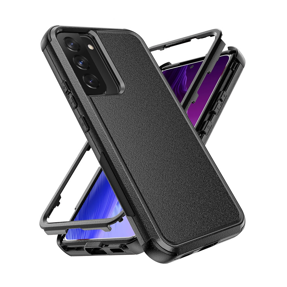 Samsung Galaxy S22 Heavy-Duty Armor Case Cover - Black