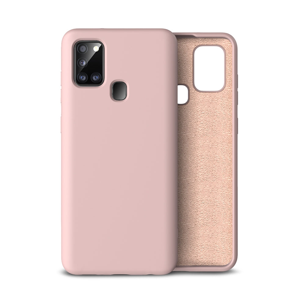 Liquid Silicone Case Cover for Samsung Galaxy A21s - Black