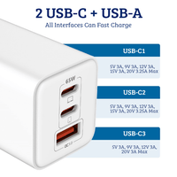 Thumbnail for 65W USB-C Dual Ports Charging Adapter: Power Your Devices with Efficiency-White
