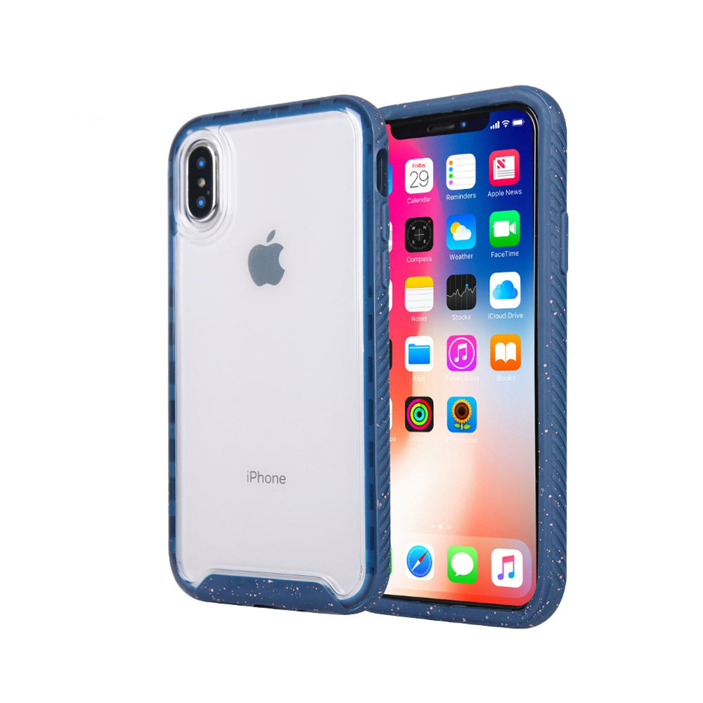 iPhone XS Max Clear Shockproof Case Cover - Black