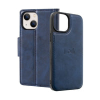 Thumbnail for iphone-14-leather-wallet-flip-magsafe-case-cover-black-20495 Black