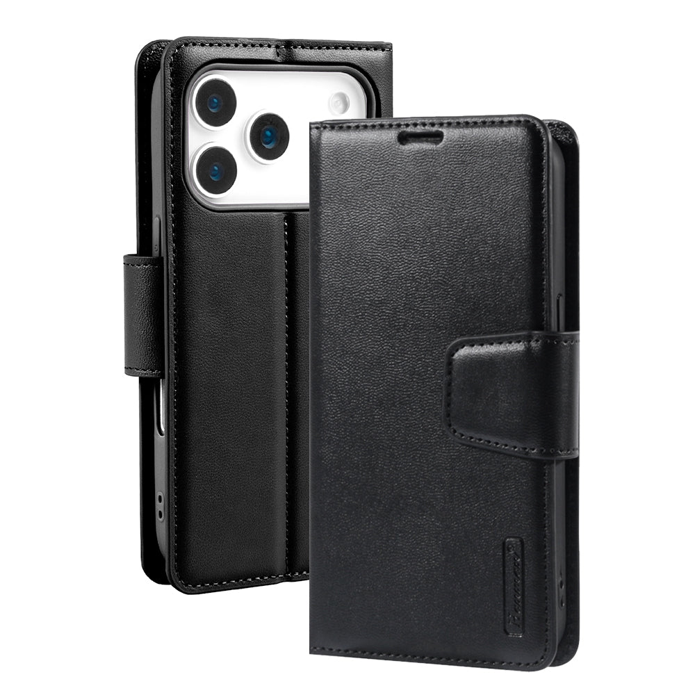 iPhone 17 Pro Leather Wallet Flip Case Cover