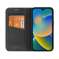 Thumbnail for SKIN-X Series Magnetic Flip Case Cover for iPhone 14 Pro Max - Black
