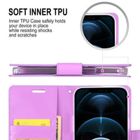 Thumbnail for iphone-13-mini-leather-wallet-flip-case-cover-black-21541 Black