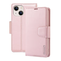 Thumbnail for Hanman PU Flip Leather Wallet Cover Case for iPhone 15 - Black