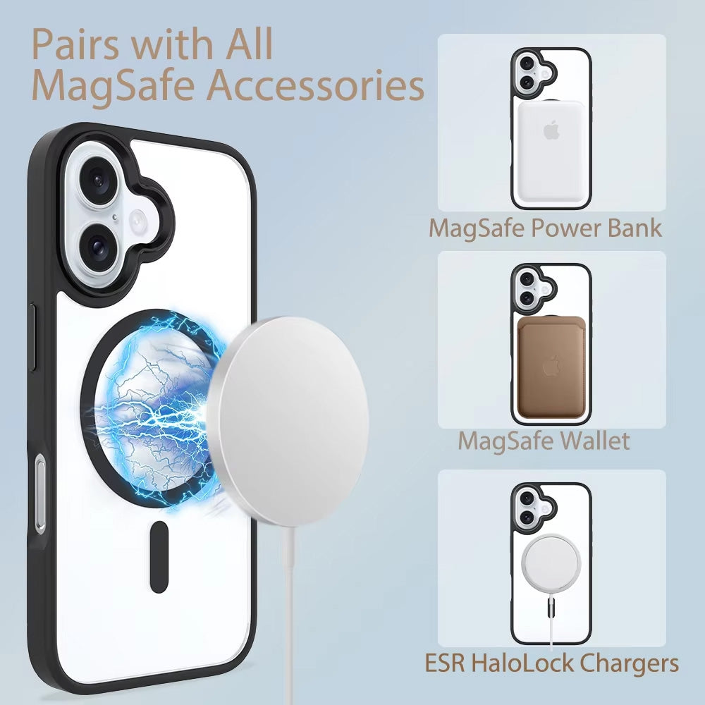 iphone-16-plus-clear-shockproof-magsafe-case-cover-black-166693 Black