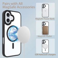 Thumbnail for iphone-16-plus-clear-shockproof-magsafe-case-cover-black-166693 Black