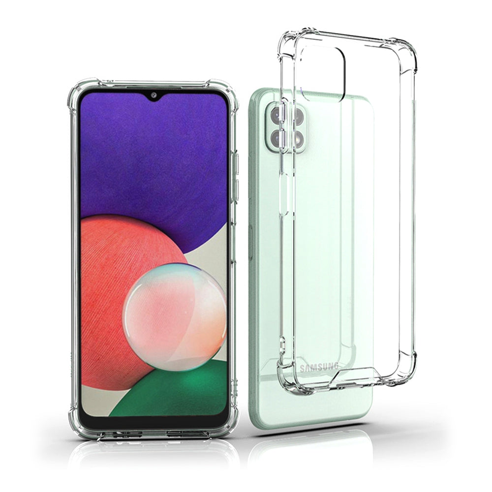 Samsung Galaxy A22 Clear Shockproof Case Cover - Clear