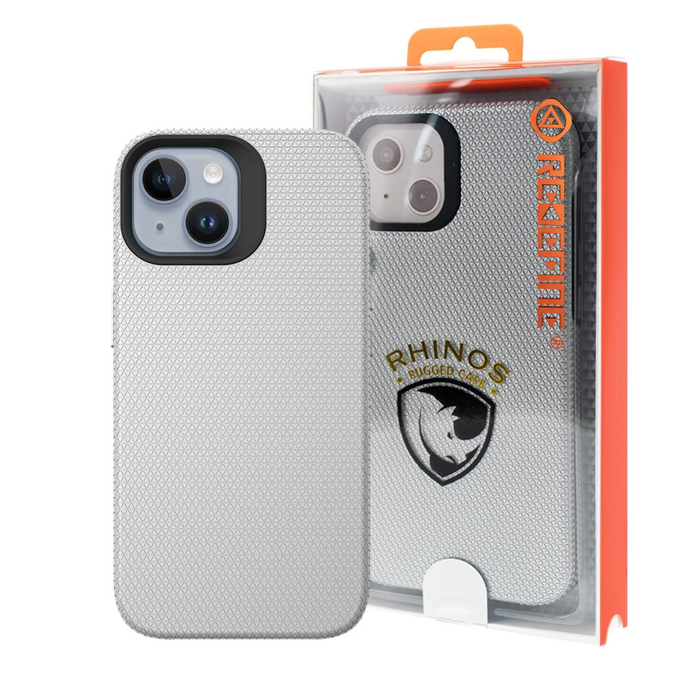 iPhone 15 Plus Heavy-Duty Armor Case Cover - Black