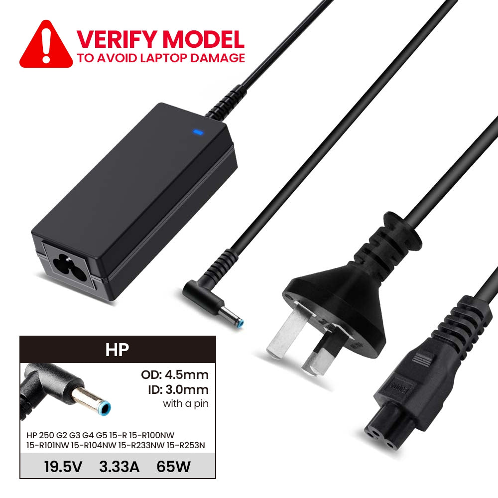 Laptop Power Adapter H651954530 For HP 250 G2 G3 G4 G5 15-R 15-R100NW 15-R101NW 15-R104NW 15-R233NW 15-R253N (With Pin Inside)