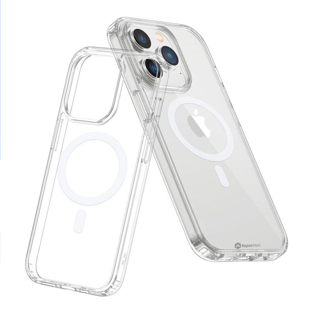 iPhone 15 Pro Max Compatible Case Cover Featuring High Quality Acrylic + TPU Hybrid Transparent Compatible with Magsafe Technology