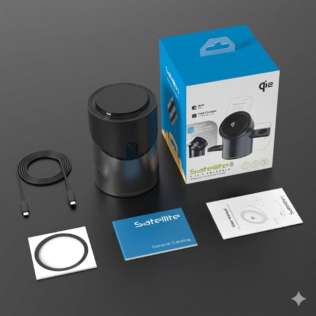 3 in 1 Wireless Charging Station with MagSafe Compatibility – Fast Charging Dock for iPhone, Apple Watch & AirPods