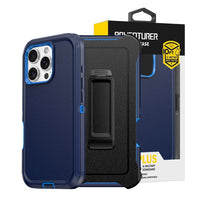 Thumbnail for iPhone 16 Pro Heavy-Duty Armor Case Cover - Black
