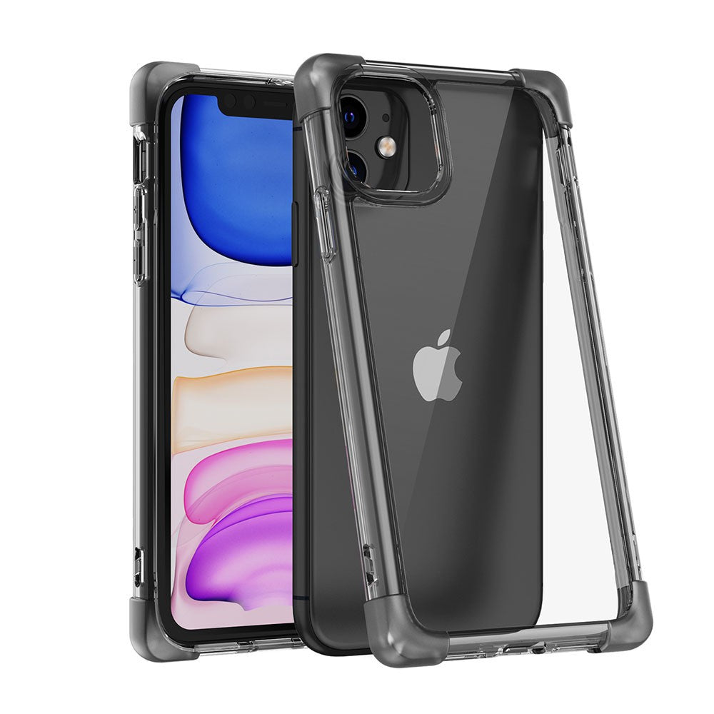 Anti-Shock Space Protective Clear Case Cover for iPhone 7 Plus / 8 Plus-Clear - Black